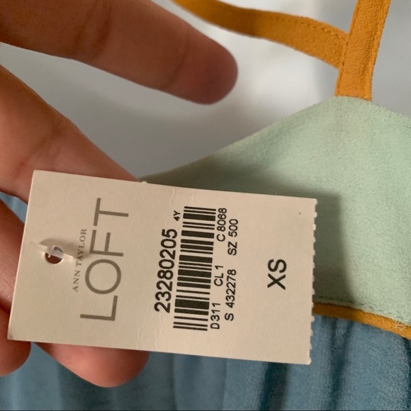 NWT LOFT Colorblock Strappy Babydoll Cami - Picture 7 of 9